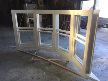 Wooden Bay Windows made in a factory