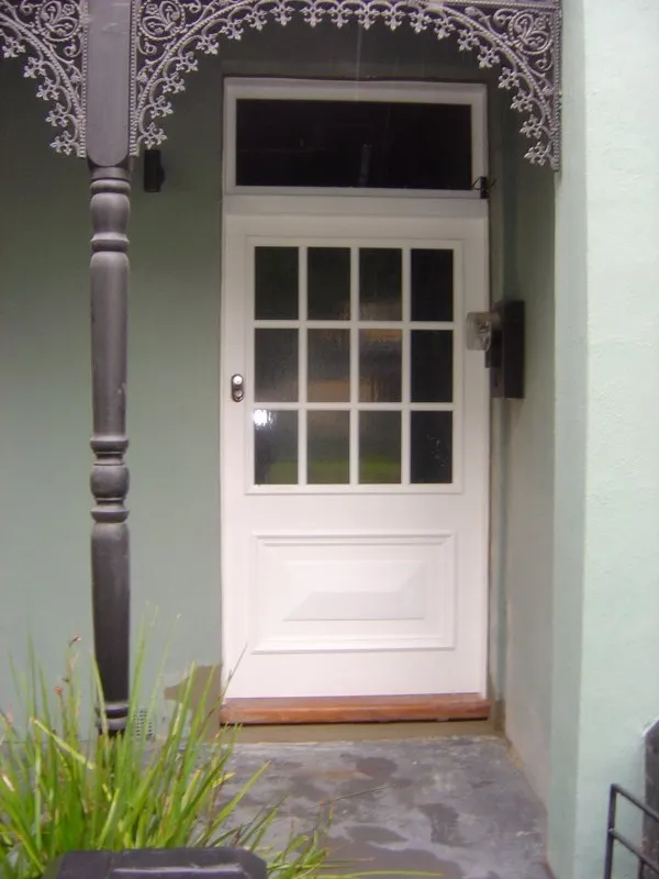 Wide front timber door