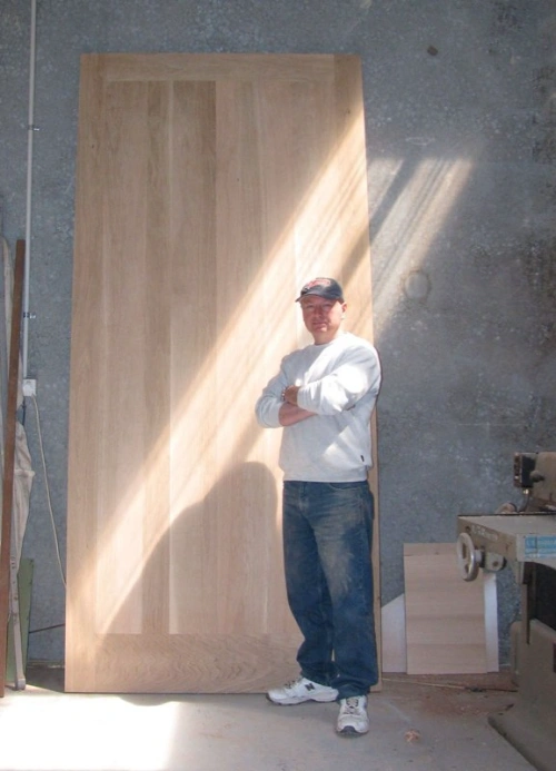 Solid timber door crafted by professional joinery company