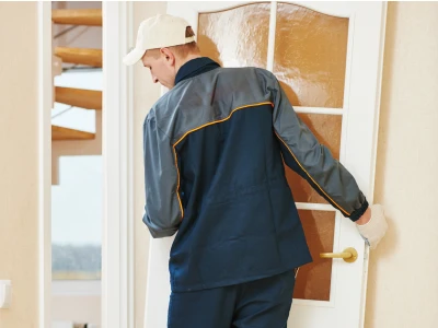 Timber door installation
