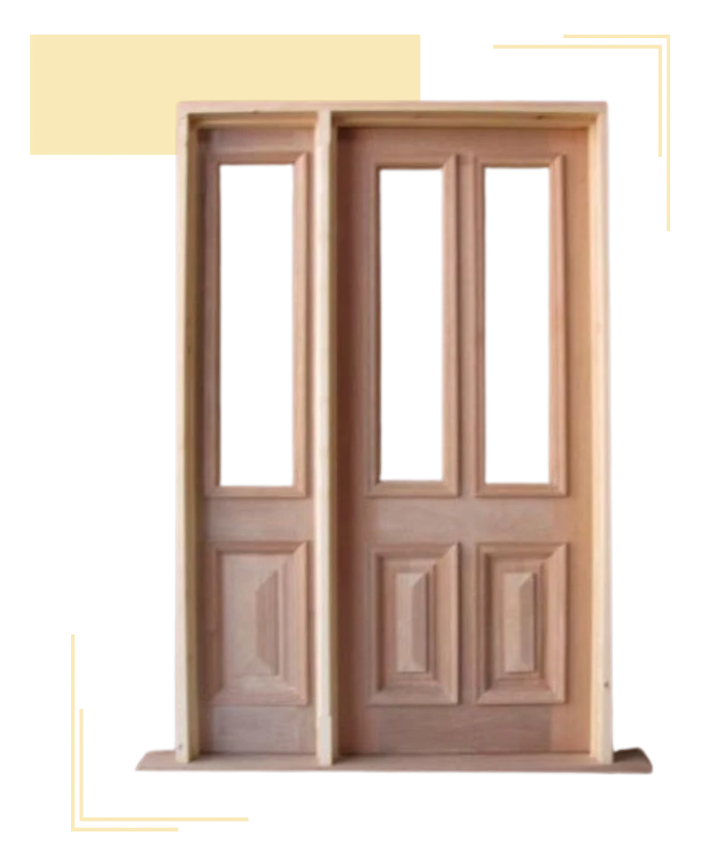 Bifold wooden door made by Colin